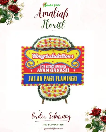 Sewa Papan Bunga Leses